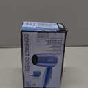 Conair Travel Hair Dryer with Dual Voltage, 1600W Compact Blow Dryer with Folding Handle, Blue