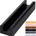 Colingmill 1 Pcs Wooden Floor Mirror Stand Anti Slip Base for Full Length Mirrors Stable Support Holder Bracket with Enlarged Non Slip Pads for Home Mirror Frames (9.8 x 2.3 x 1.5 Inches,Black)