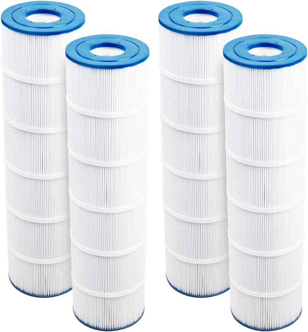 WuYan 4pcs Pool Filter Compatible with Jandy CL 460, CV460, PJAN115,for Unicel C-7468, for Filbur FC-0810,FC-6410,FC-0810,XLS-705,4x115sq.ft Filter Cartridge