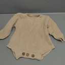 FYBITBO Baby Girl Boy Sweater Knit Oversized Pullover Sweatshirt Romper Onesie Warm Fall Winter Clothes Outfit Newborn size 59