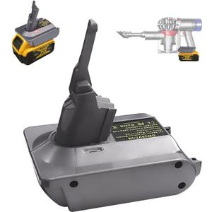 XLX for Dyson V7 V8 Battery Adapter for Dewalt 20V Lithium Convert to for Dyson V7 V8 Animal Fluffy Motorhead Handheld Vacuum Converter Not Battery, Just The Dewalt 20V Adapter