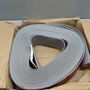 Flexible Baseboard Molding Trim 4" x 100 ft, Self-Adhesive Vinyl Wall Base Cove Base, Peel and Stick Rubber Wall Base Molding Trim - Gray