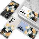 Hungo Compatible for Samsung Galaxy S25 Ultra Case for Women Girls Clear Design Cute,Girly Girls Skin Colorful Pine Trees Sun Mountain River