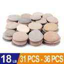 [About 31-36 PCS](18.2 Pounds) Painting Rocks, 3.2"-4.7" River Rocks, Flat Stones, Craft DIY Rocks