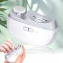 Electric Nail Clipper 3 in 1 Design, Automatic Baby Nail Trimmer Suitable for Night Lighting During Baby sleepwith Light & Featuring Two speeds Suitable for Infants, Children and The Elderly