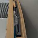 Aluminum Chaise Lounge Chair Outdoor, Foldable & Assembly Free Outdoor Lounge Chair with 5 Position Adjustable Backrest, Patio Pool Lounge Chairs for Outside Poolside Beach Lawn, 1PC, Lake Blue