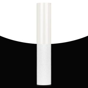 GIRAFVINYL White Reflective HTV Heat Transfer Vinyl - 12" x 7' Roll, Easy to Cut & Weed Iron on Vinyl for DIY Crafts & T-Shirts