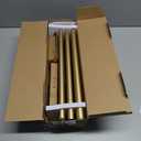 TONIAL1 Inch Double Curtain Rods for Windows 48 to 84 Inches, Heavy Duty Decorative Drapery Rod 32 to 86 Inches with Classic Cap Finial, Gold