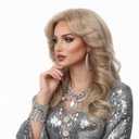 STfantasy 70s Feathered Wigs Disco Costume Blonde Natural Wig for Women Party Fashion Accessory Halloween Cosplay Anime (Blonde)