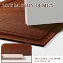 chakme Bathroom Rugs Mat 24x17, Ultra Thin Non Slip Bath Mat Small Quick Dry Absorbent Bath Mat for Bathroom Floor, (Rust, 24"x17")
