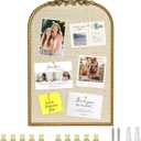 31"x21"Vintage Bulletin Board,Ornate Large PinBoard with Gold Frame for Wall Decor,Home Office to Display Photos,Notes