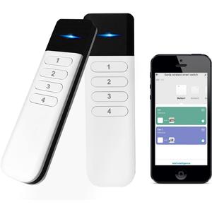 Wireless Zigbee Smart Button, 12 Scene Controller, 4-Way Remote Control Button Switch for Smart Home Devices, Compatible with Tuya, Home Assistant, Homey, Hubitat, Requires Tuya Zigbee Hub