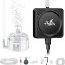 Pawfly Mini Aquarium Air Pump, Ultra Quiet Oxygen Aerator Kit for 1-15 Gallon Fish Tanks with Air Tubing, Air Stone, Check Valve & Suction Cups