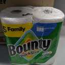 Bounty Paper Towels Quick Size, White, 16 Family Rolls = 40 Regular Rolls