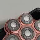 Electric Razors for Women Legs : 5-in-1 Rechargeable Body Shaver, 7D Wet & Dry Bikini Trimmer, IPX7 Waterproof Lady Hair Remover for Face Underarms Pubic, Rose Pink