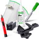 Wedge Guys Golf Grip Kits for Regripping Golf Clubs - Professional Quality - Options Include Hook Blade, 15 or 30 Tape Strips, 5 or 8 oz Solvent, Grip Tape Remover, Bench Vise & Rubber Clamp