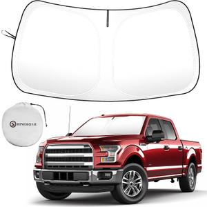 Car Sun Shade for 2015-2020 2021 2022 2023 2024 2025 2026 Ford F150 Windshield Sun Shade, Sun Visor Windshield Screen Cover for F150 Front Window Sunshade Foldable Auto Interior Accessories