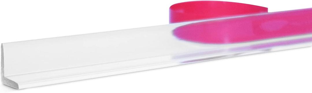 Eatelle Multi-Purpose Clear Shower Door Side Seal L Shape Angle Jamb with Pre-Applied Tape for 1/4" to 1/2" Glass - 78 in Long (1)