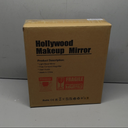 Vanity Makeup Mirror with Lights 9”x12” Hollywood Mirror with Music Speaker Dimmable 3 Color Lighting Light up Mirror with 10X Magnification 360 Degree Rotation for Bedroom Bathroom