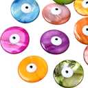 Ornaland 20 Pcs Evil Eye Beads for Jewelry Making Bulk Colorful Handmade Round Evil Eye Beads for Earrings Necklaces Bracelets DIY Crafts