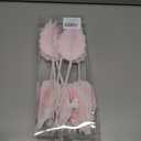 KI Store 6pcs Pink Christmas Tree Poinsettia Flowers 12-Inch Candyland Christmas Tree Decorations Floral Display