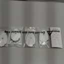 20-Pack TENS Unit Replacement Pads, Long-Lasting Snap Electrodes for 50 Times of Use per Pad, Latex-Free TENS Pads Set Compatible with TENS EMS Devices Using 3.5mm Button Lead Wires (White)