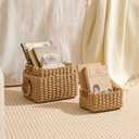 Small Wicker Baskets for Organizing, 3 Piec