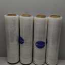 International Plastics Co. 18" Stretch Film/Wrap 1500 feet 7 Layers 80 Gauge Industrial Strength up to 800% Stretch 20 Microns Clear Durable Adhering Packing Moving Heavy Duty Shrink Film Box of 4