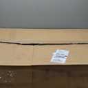 39.4'' Solid Wood Desk with 2 Drawers, Small Mid Century Modern Home Writing Office Wooden Desk , Vintage Computer Table with Storage for Living Room, Bedroom, Fluted Design (Natural, 39.4 Inch)