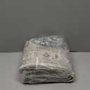 Tortania Area Rug Living Room Rugs - 3x5 Washable Rug Vintage Oriental Distressed Farmhouse Small Thin Indoor Carpet for Living Room Bedroom Under Dining Table Home Office - Cream Blue