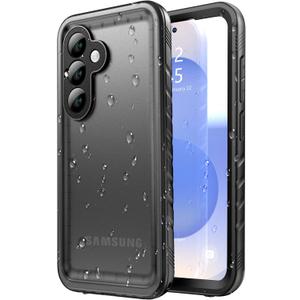 SPORTLINK Waterproof Case for Samsung Galaxy S25, Shockproof Dustproof Built-in Screen Protector, Full Body Sealed Heavy Duty Protective Cover for Samsung Galaxy S25 6.2 Black