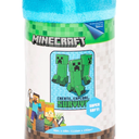 Minecraft Kids Silk Touch Throw Blanket, 46 x 60, Microfiber, Blue, Mojang