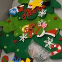 DIY Felt Christmas Tree Set, 3.2 Ft Felt Christmas Tree with 32 Ornaments, Hanging Ornaments DIY Tree Set Xmas Decorations, Montessori Xmas Tree