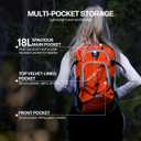 Everfun Hydration Backpack 18L with Water Bladder 2L/3L Hiking Water Backpack Women Men Hydration Pack Insulated Lightweight Day Hydropack with Storage for Hiking, Biking, Running, Festival