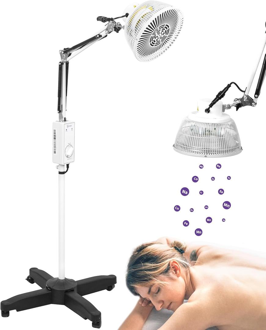 TDP Lamp, Mineral Light Therapy Device for Pain Relief, Relaxing Muscle, with Quick Heating for Home & Clinic Use