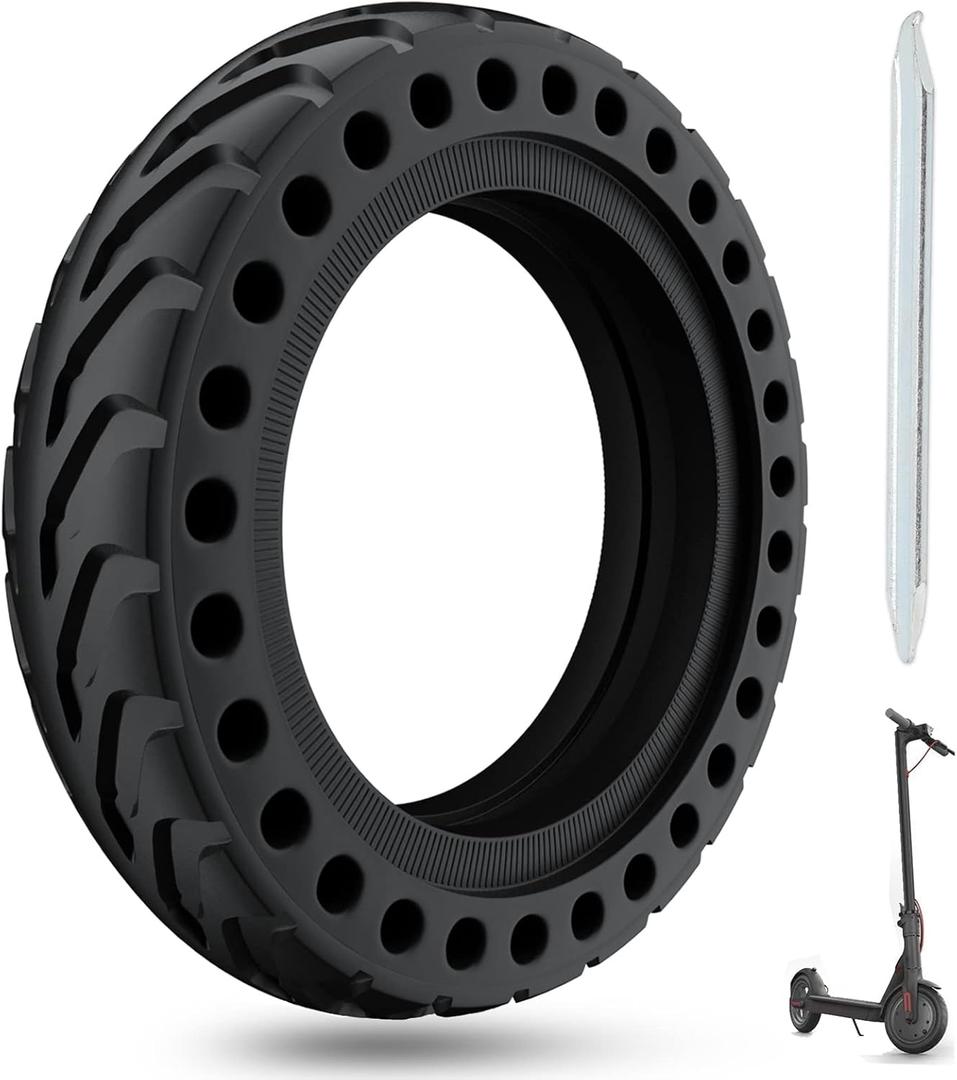 Solid Tire for Xiaomi m365 Electric Scooter Mijia Mi m365 pro/gotrax gxl V2/gotrax XR, 8.5 inches Electric Scooter Wheels 8 1/2'' Front or Rear Replacement Honeycomb Solid Tires(1pc) (BB:1 Piece)