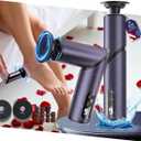 5-in-1 Professional Electric Callus Remover(Portable & Foldable), Removes 99.92% of Calluses in 3 Mins, Rechargeable Foot File Pedicure Kits with 10 & 40 Grit Pads for Soft Smooth Feet, Purple