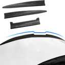 Universal Carbon Fiber Pattern Spoiler for Sedan, Coupe, Hatchback | 3-Section Adjustable & Cuttable | No-Drill Installation with 3M Tape | 40-55 Inches