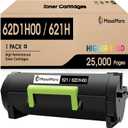 MasaiMara 62D1H00 621H Black Compatible Toner Cartridges for Lexmark MX710 MX711 MX810 MX811 MX812 MX710de MX710dhe MX711de MX711dhe MX711dthe MX810de MX810dfe MX810dme MX810dpe MX810dte Printer