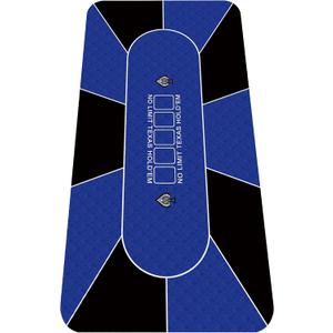 nuveti Poker Mat Poker Table Top, Portable Texas Hold'em Poker Table Topper, Foldable Poker Table Tops Non-Slip Rubber Bottom for Card Games, Blackjack, 47''X 24''X 2MM