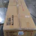 Christopher Knight Home Arden Minimalist Style Rectangular Loop Yarn Fabric Ottoman Bench, Rubberwood Frame, Entryway Bench, Living Room Sofa Extra Seat, End of Bed Footstool, Beige+Brown