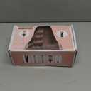 5 in 1 Wand Curling Iron-Kinked Curling Wand Set with Flat Iron Hair Straightener, 3 Barrels Hair Crimper, 3 Ceramic Curling Irons (0.35"-1.25"), 2 Temps Fast Heat Hair Waver Curler with Glove & Clip (Rose Gold)