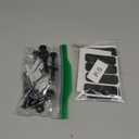 FDM Universal Speaker Wall Mount One Pair of Side Clamping Bookshelf Speaker Mount Bracket with Swivel and Tilt for Sound Speakers (Black)