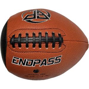 ENDPASS Pass and Catch Pass Back Football Training Practice Equipment for Youth Ball Handling Shooting Skill Improving Supplies (Size 3, Brown)