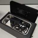 500ML Capacity 48kHz, Updated Version Ultrasonic Retainer Cleaner, Multi-Functional Cleaner Machine For Dentures, Mouth Guards, Braces, Toothbrush, Jewelry, Glasses with Alam Clock Function (black)