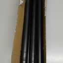 Black Shower Curtain Rod 31 to 68 Inch,1 Inch Diameter Adjustable Spring Tension Stainless Steel Telescoping Rod,Easy Install,No Rust