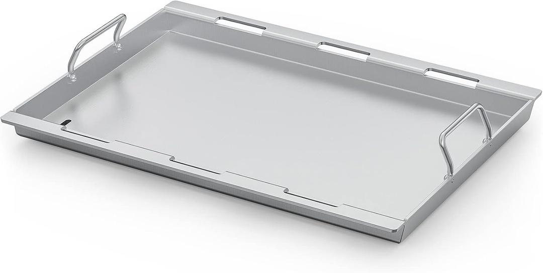 Stanbroil Stainless Steel Griddle Insert for Weber Spirit 300/400 Grills | Full-Size Cooking Surface, Fits Spirit 300 (2007-2024) Stainless Steel, 23.4" x 17.3" x 1.6"