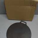 Bekith 12-Inch Cast Iron Pan with Taco Holders, Cast Iron Griddle with Dual Handle, Baking Pan for Pizza, Tortillas, Crepe, Dosa, Use in the Oven, on the Stove, on the Grill, or Over a Campfire