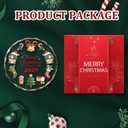 Merry Christmas Christmas Ornaments, 2025 Glass Christmas Ornament, 3 Inch Crystal Round Tree Decoration with Gift Box, Holiday Keepsake Gift for Family & Friends