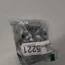 Bell Glides Replacement Office Chair Feet Swivel Caster Wheels to Fixed Stationary Castors, Short Profile with Separate Self Adhesive Felt Pads Black 5pcs